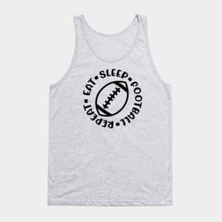 Eat Sleep Football Repeat Boys Cute Funny Tank Top